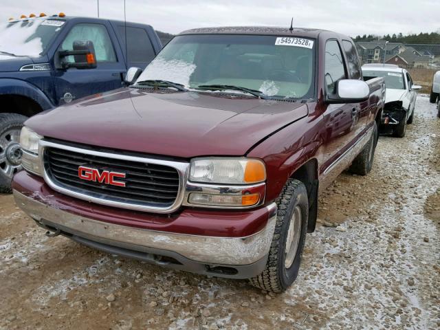 2GTEK19T511391669 - 2001 GMC NEW SIERRA RED photo 2