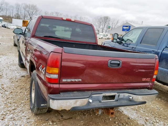 2GTEK19T511391669 - 2001 GMC NEW SIERRA RED photo 3