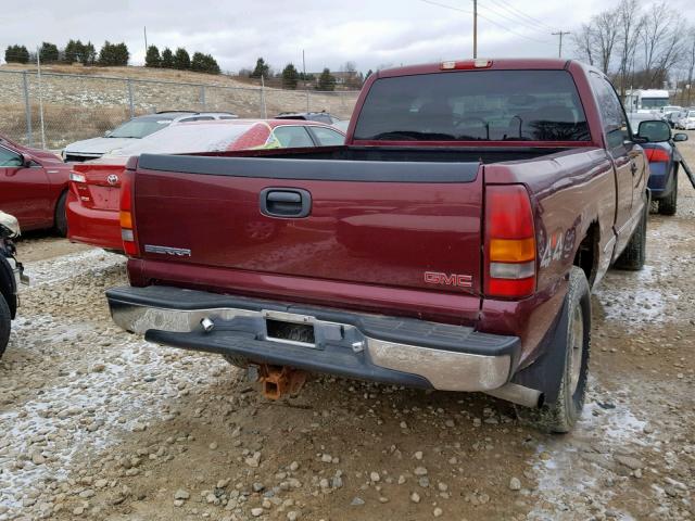 2GTEK19T511391669 - 2001 GMC NEW SIERRA RED photo 4