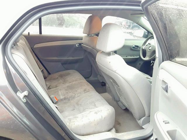 1G1ZC5EB2AF225159 - 2010 CHEVROLET MALIBU 1LT CHARCOAL photo 6