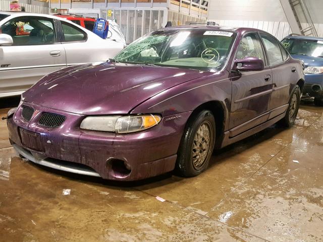 1G2WP52K8VF204927 - 1997 PONTIAC GRAND PRIX MAROON photo 2