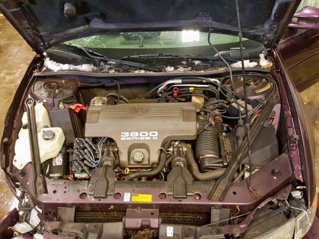 1G2WP52K8VF204927 - 1997 PONTIAC GRAND PRIX MAROON photo 7