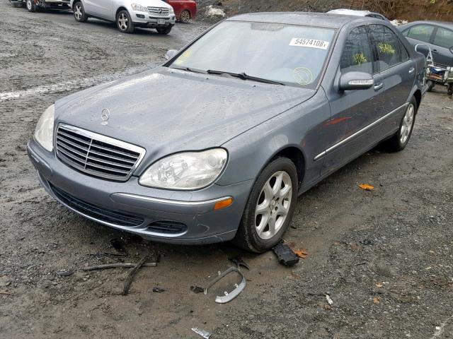 WDBNG83J36A471176 - 2006 MERCEDES-BENZ S 430 4MAT GRAY photo 2