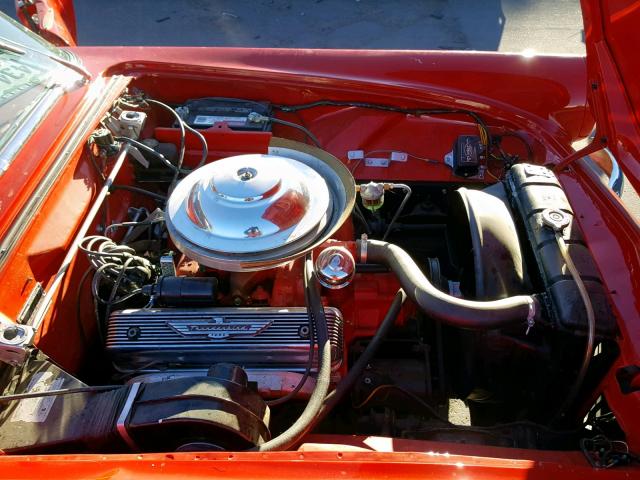 P5FH227701 - 1955 FORD THUNDERBIR RED photo 7