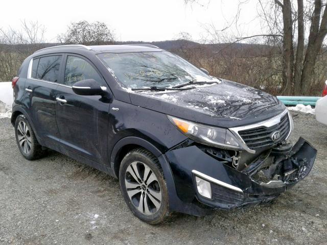 KNDPCCA27D7449227 - 2013 KIA SPORTAGE E BLACK photo 1