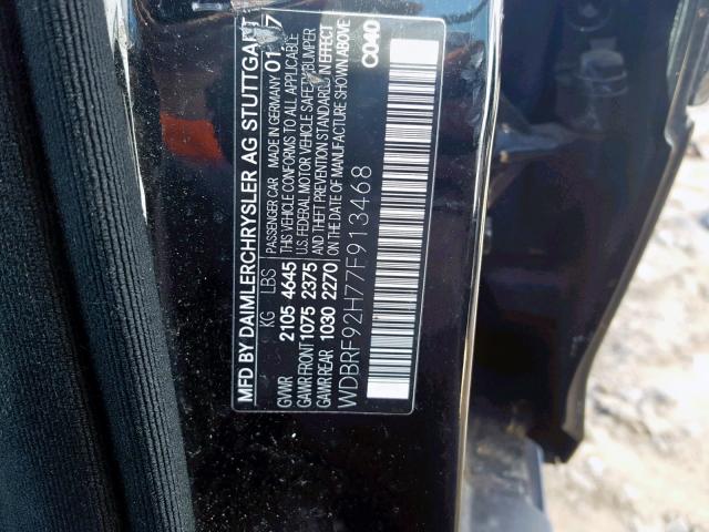 WDBRF92H77F913468 - 2007 MERCEDES-BENZ C 280 4MAT BLACK photo 10