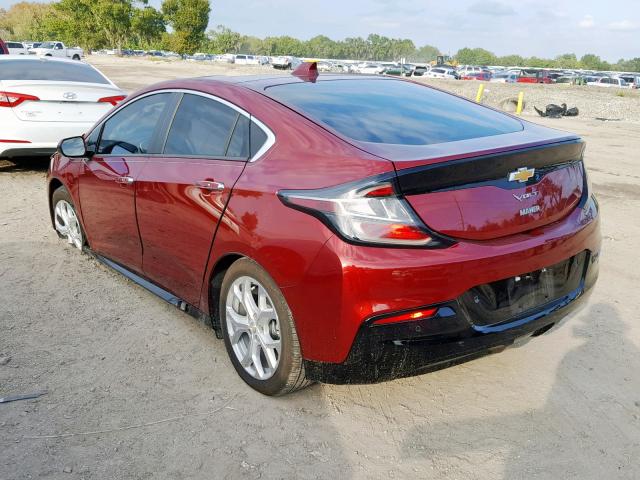 1G1RB6S51HU159443 - 2017 CHEVROLET VOLT PREMI RED photo 3