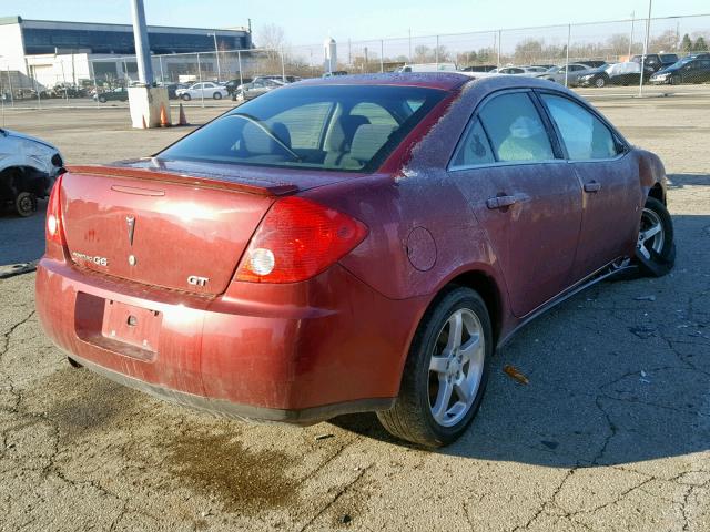 1G2ZH57N494154008 - 2009 PONTIAC G6 GT RED photo 4