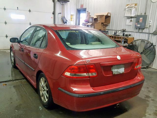 YS3FD45Y951054766 - 2005 SAAB 9-3 ARC RED photo 3