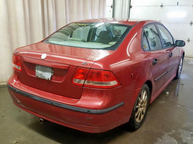 YS3FD45Y951054766 - 2005 SAAB 9-3 ARC RED photo 4