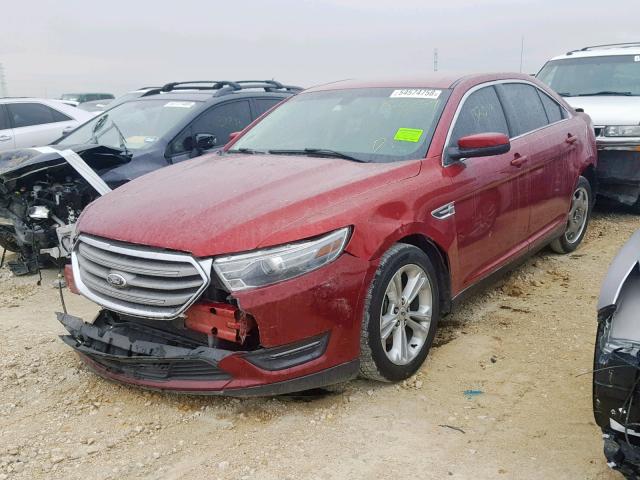 1FAHP2E8XDG180759 - 2013 FORD TAURUS SEL RED photo 2