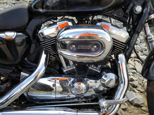 1HD1CT311CC413600 - 2012 HARLEY-DAVIDSON XL1200 C BLACK photo 7