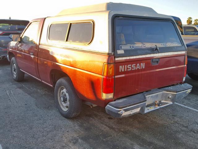 JN6ND11S2HW046774 - 1987 NISSAN D21 SHORT RED photo 3