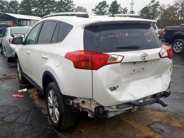 2T3YFREVXDW024852 - 2013 TOYOTA RAV4 LIMIT WHITE photo 3