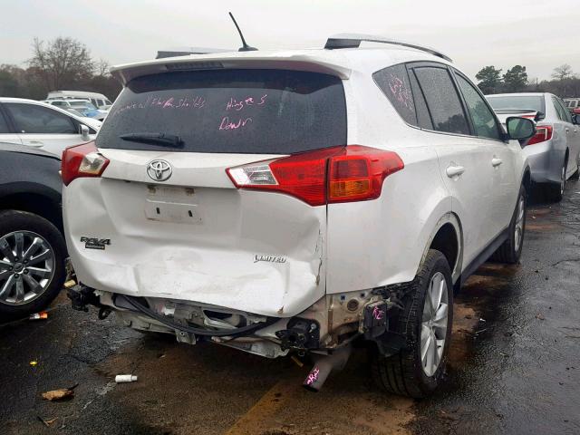 2T3YFREVXDW024852 - 2013 TOYOTA RAV4 LIMIT WHITE photo 4