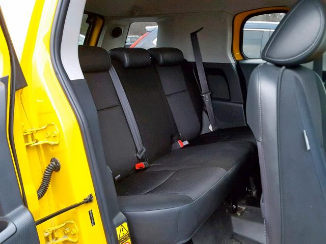 JTEBU11F970064226 - 2007 TOYOTA FJ CRUISER YELLOW photo 6