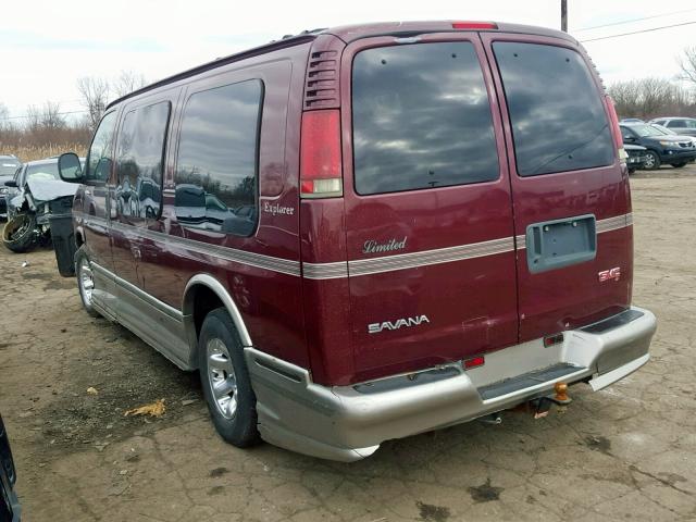 1GDFG15R721232381 - 2002 GMC SAVANA RV BURGUNDY photo 3