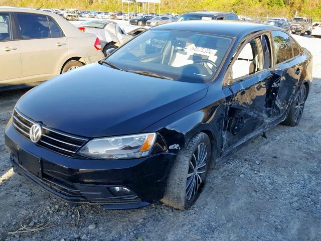 3VWD17AJ6GM292756 - 2016 VOLKSWAGEN JETTA SPOR BLACK photo 2