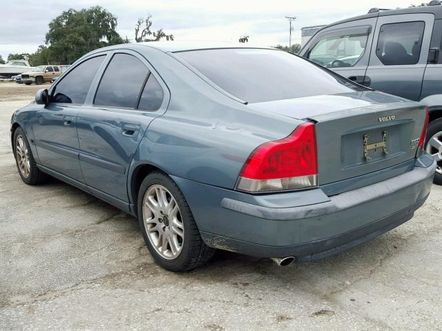 YV1RS58DX22135297 - 2002 VOLVO S60 2.4T GREEN photo 3