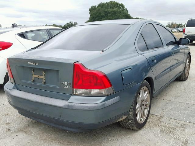 YV1RS58DX22135297 - 2002 VOLVO S60 2.4T GREEN photo 4