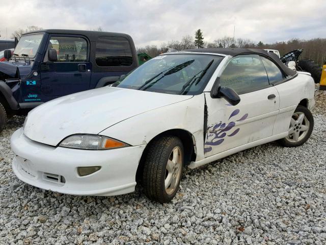 4G1JF32T3XB906225 - 1999 CHEVROLET CAVALIER Z WHITE photo 2