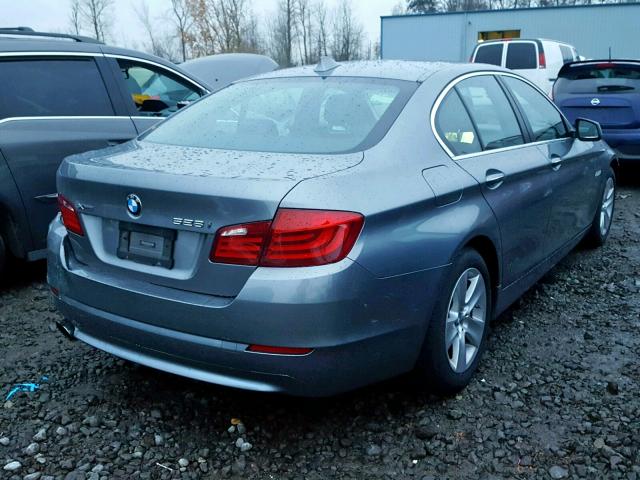 WBAXH5C54DDW15142 - 2013 BMW 528 XI GRAY photo 4