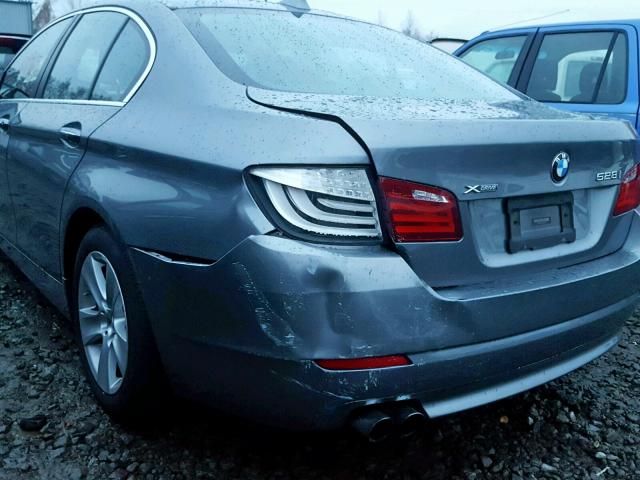 WBAXH5C54DDW15142 - 2013 BMW 528 XI GRAY photo 9