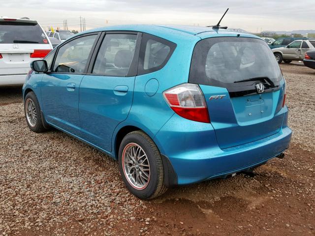 JHMGE8H37DC055982 - 2013 HONDA FIT BLUE photo 3