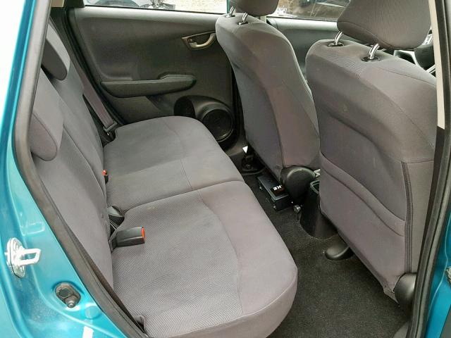 JHMGE8H37DC055982 - 2013 HONDA FIT BLUE photo 6