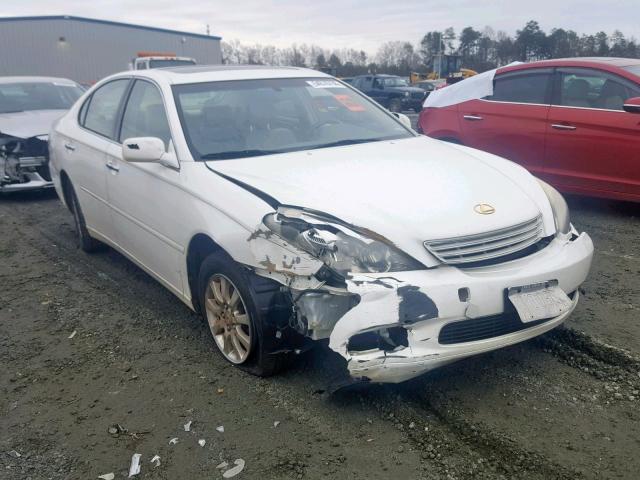 JTHBF30G136002586 - 2003 LEXUS ES 300 WHITE photo 1