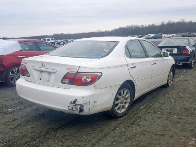 JTHBF30G136002586 - 2003 LEXUS ES 300 WHITE photo 4