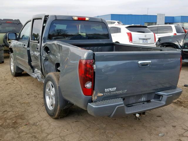 1GCDSCF98C8126809 - 2012 CHEVROLET COLORADO L GRAY photo 3