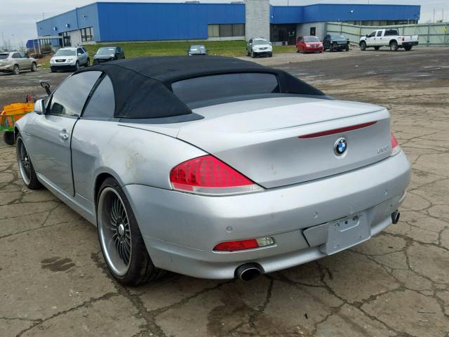 WBAEK13597CN81971 - 2007 BMW 650 I GRAY photo 3