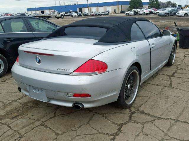 WBAEK13597CN81971 - 2007 BMW 650 I GRAY photo 4