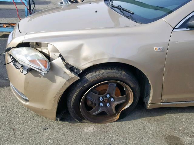 1G1ZH57B08F249355 - 2008 CHEVROLET MALIBU 1LT 棕色 照片 10