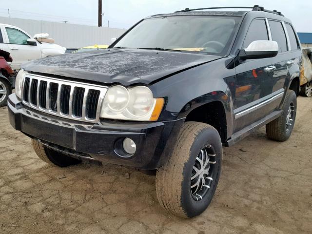 1J4HR48N35C698183 - 2005 JEEP GRAND CHER BLACK photo 2