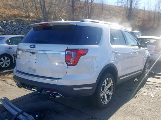 1FM5K8HT5JGB65379 - 2018 FORD EXPLORER P WHITE photo 4