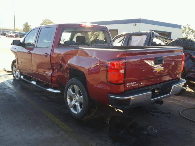 3GCPCREC8JG409731 - 2018 CHEVROLET SILVERADO MAROON photo 3