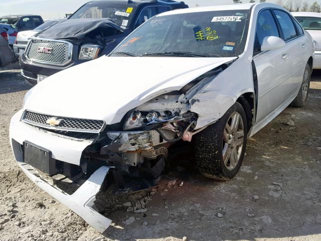 2G1WB5E35E1137282 - 2014 CHEVROLET IMPALA LIM WHITE photo 2