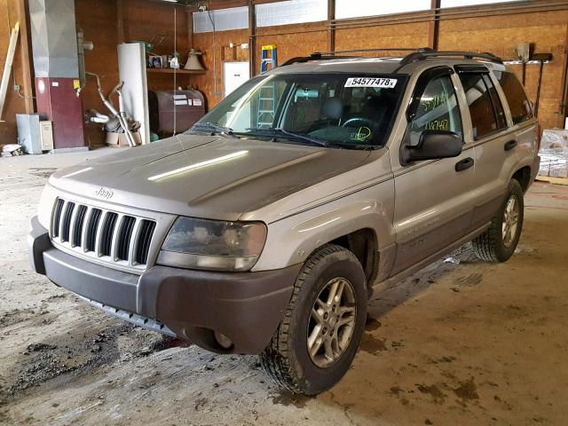 1J4GW48SX4C250306 - 2004 JEEP GRAND CHER SILVER photo 2