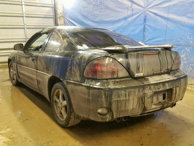 1G2NW12E2YM705992 - 2000 PONTIAC GRAND AM G BLACK photo 3