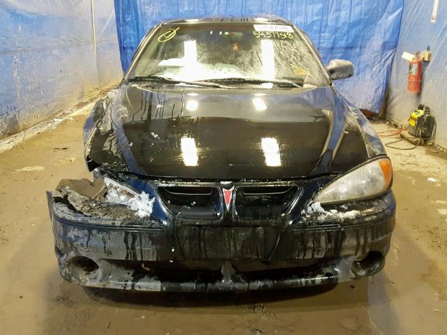 1G2NW12E2YM705992 - 2000 PONTIAC GRAND AM G BLACK photo 9