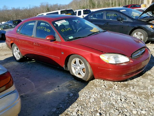 1FAFP56S22G111936 - 2002 FORD TAURUS SEL RED photo 1