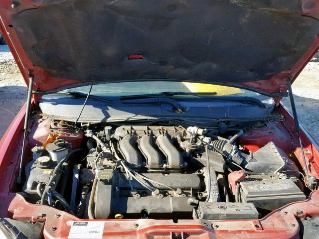 1FAFP56S22G111936 - 2002 FORD TAURUS SEL RED photo 7