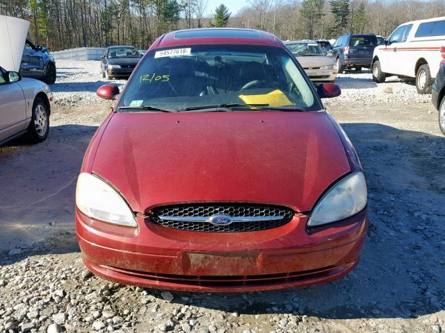 1FAFP56S22G111936 - 2002 FORD TAURUS SEL RED photo 9