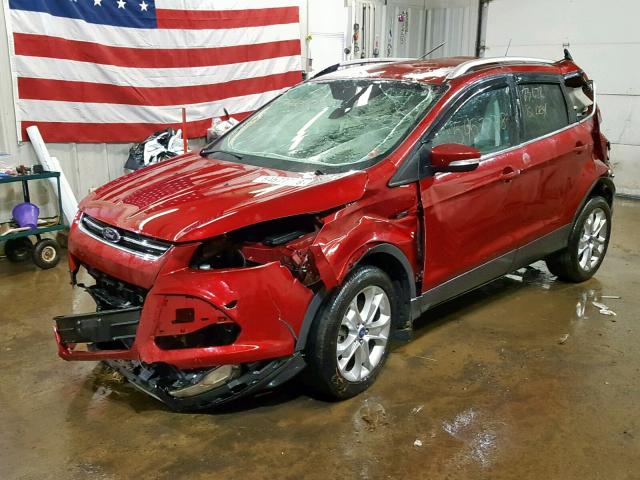 1FMCU9J95EUB82986 - 2014 FORD ESCAPE TIT RED photo 2