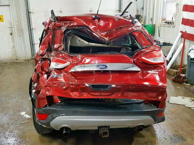 1FMCU9J95EUB82986 - 2014 FORD ESCAPE TIT RED photo 9