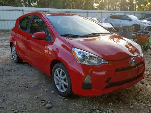 JTDKDTB3XC1512479 - 2012 TOYOTA PRIUS C RED photo 1