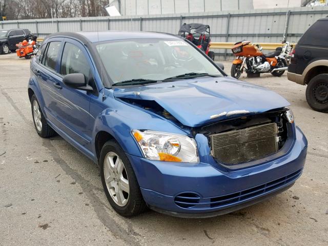 1B3HB48B37D287977 - 2007 DODGE CALIBER SX BLUE photo 1