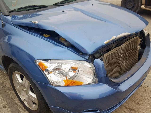 1B3HB48B37D287977 - 2007 DODGE CALIBER SX BLUE photo 9